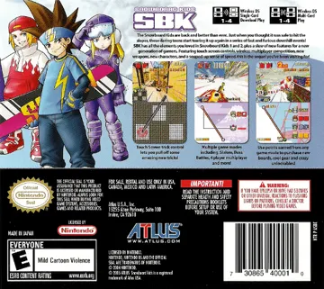 Snowboard Kids Party (Japan) box cover back